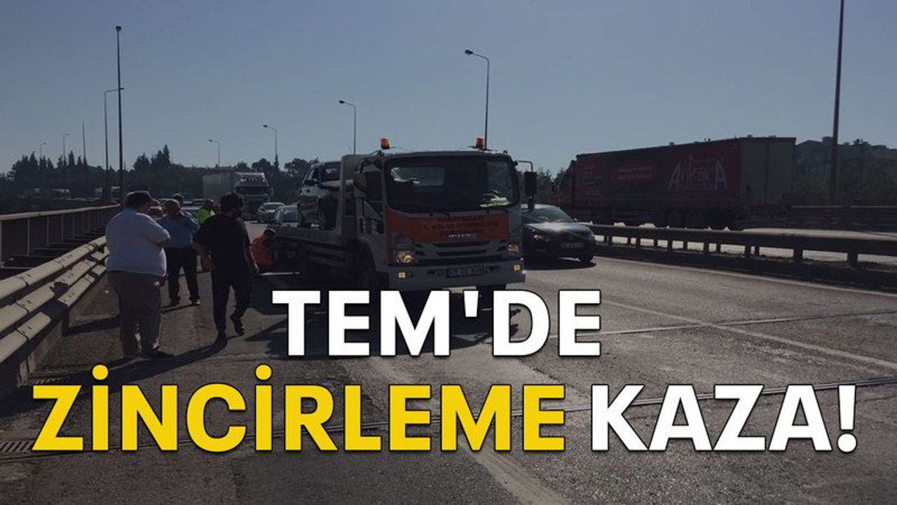 TEM'de zincirleme kaza!